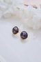 Heliophilia Silver Pendientes de Latón con Circonio Dorado